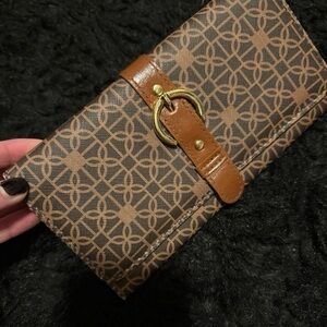 Brown Patterned Women's Wallet